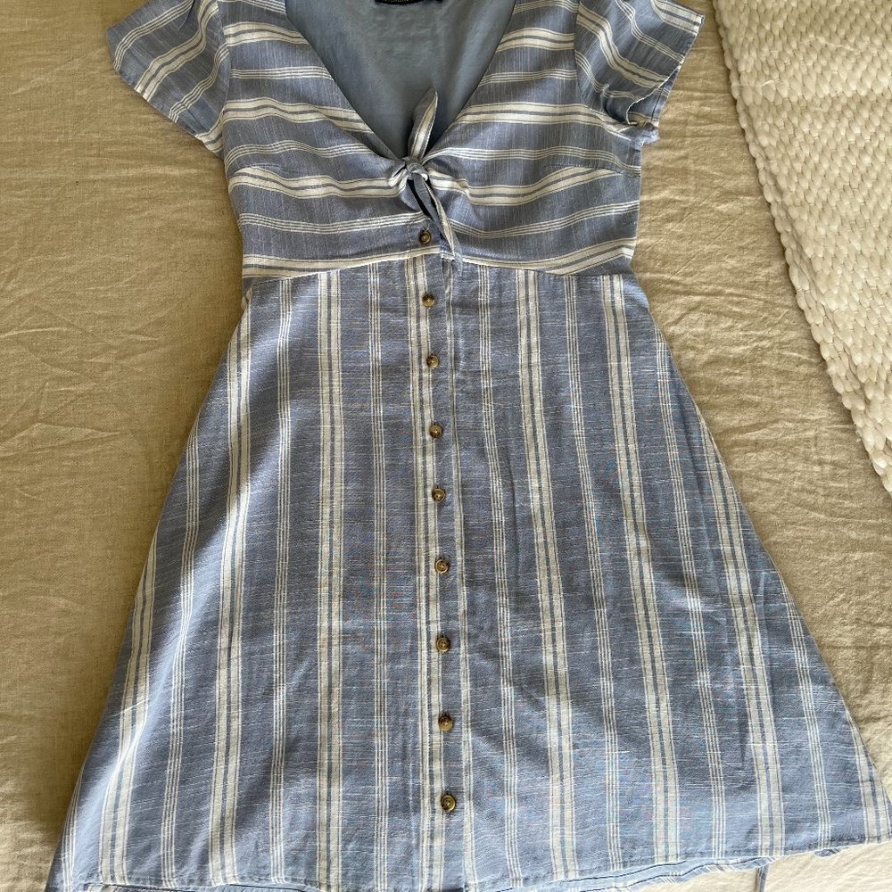 Abercrombie Blue and White Strip Dress